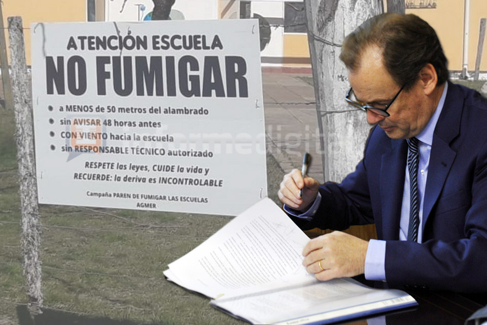 Bordet consulta con la UNER cómo regular fumigaciones