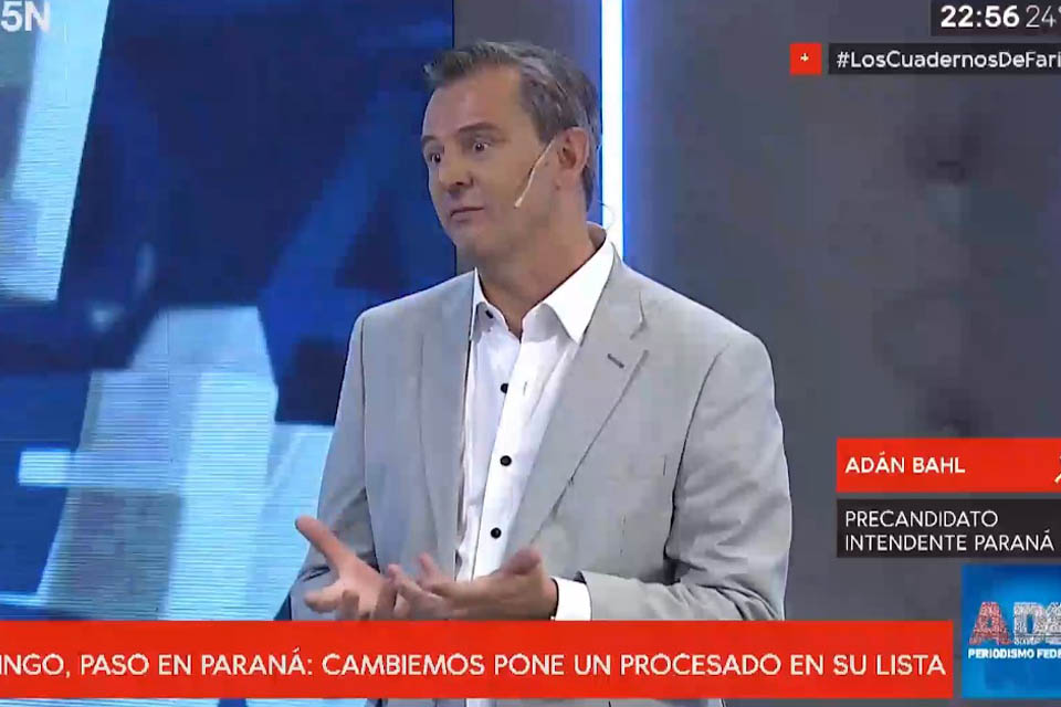 La TV nacional refresca junto a Bahl que Varisco está procesado por narcotráfico