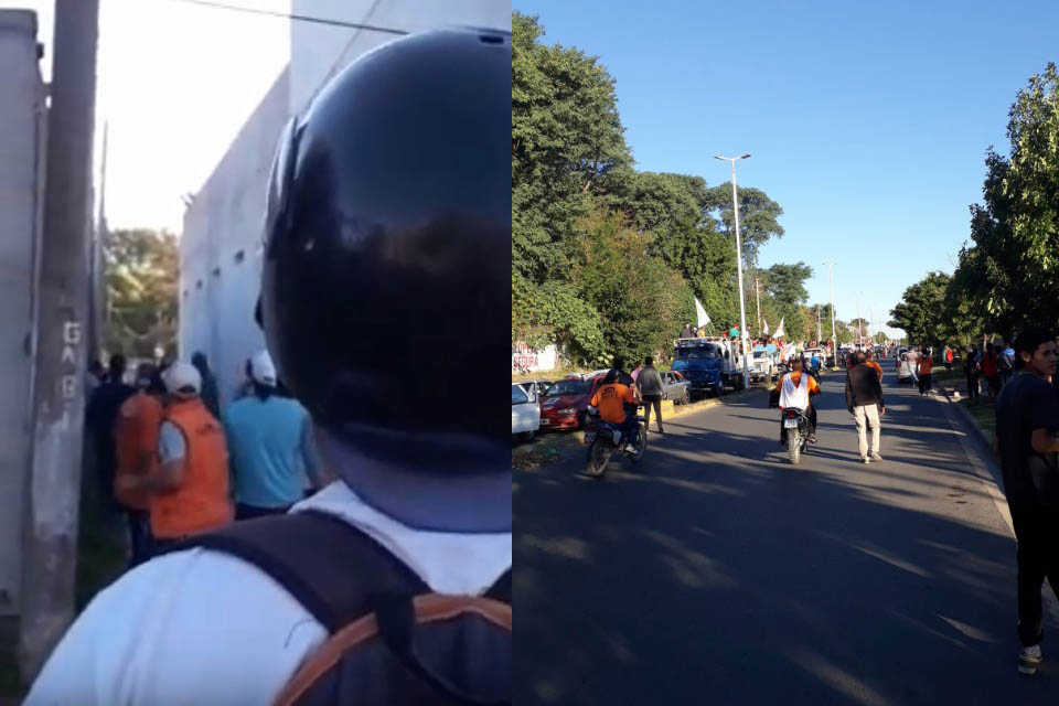 Video: lesionados y tiros en la caravana de Varisco