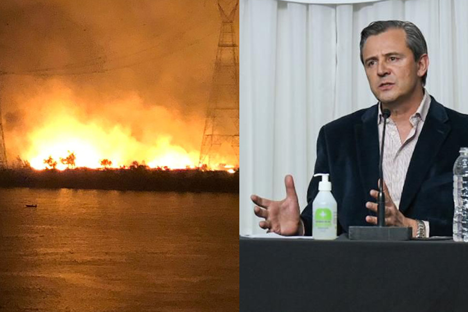 Bahl va a la Justicia en Santa Fe por las quemas frente a Paraná