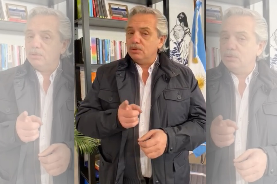 Alberto advirtió por la situación de Entre Ríos en un saludo de cumpleaños