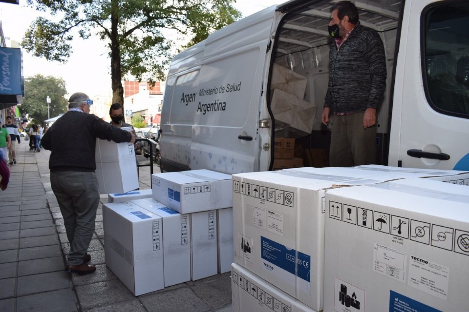 Son 76 los respiradores distribuidos en la provincia