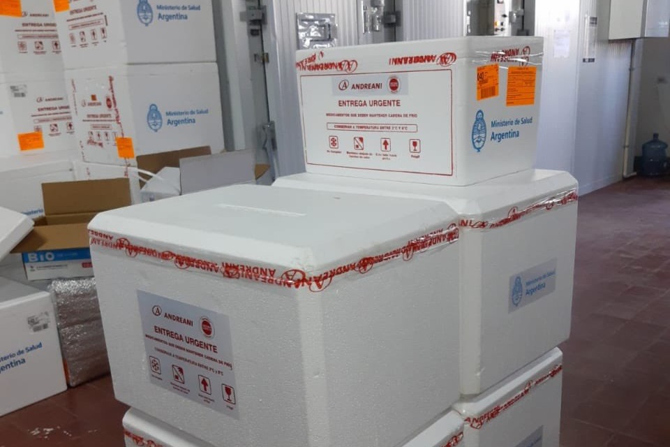 Llegaron otras 34.400 dosis a Entre Ríos