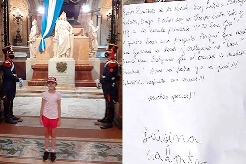 Entrerriana consultó al Presidente por diferencias entre próceres