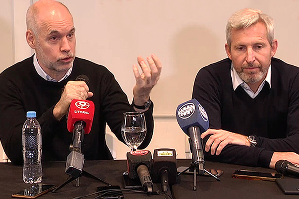 Larreta hizo promesas de federalismo junto a Frigerio