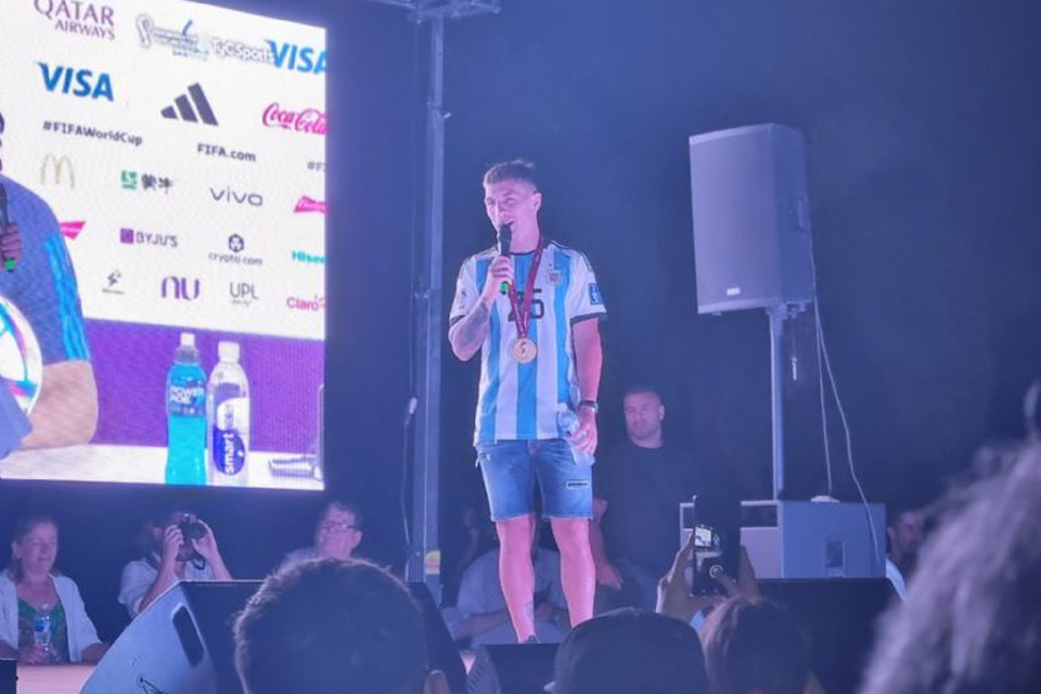 Lisandro Martínez tuvo su reconocimiento en Gualeguay