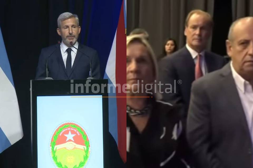 Duro discurso de Frigerio en la cara de Bordet