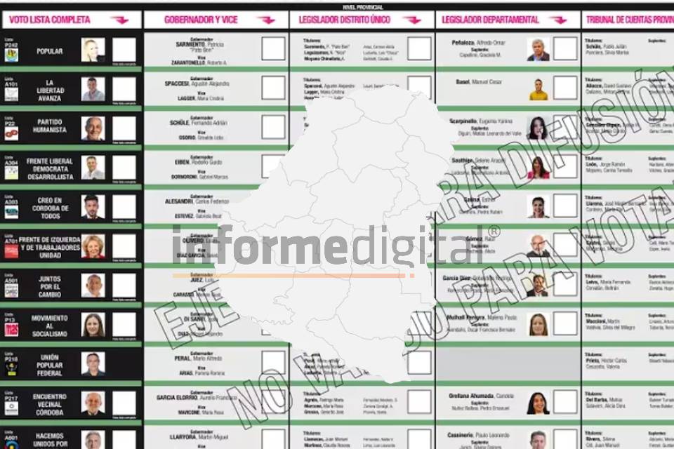 Boleta Única de Papel: ¿Cómo se votaría en Entre Ríos?