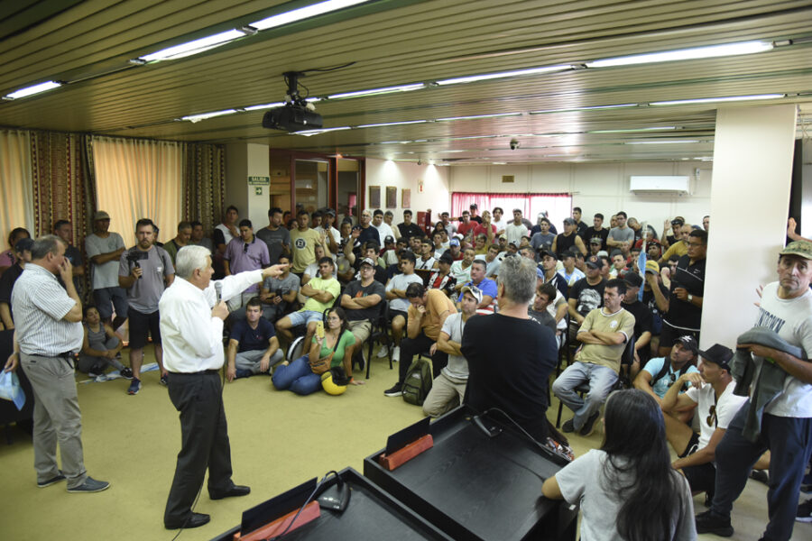 Lauritto recibió a los trabajadores de Tres Arroyos