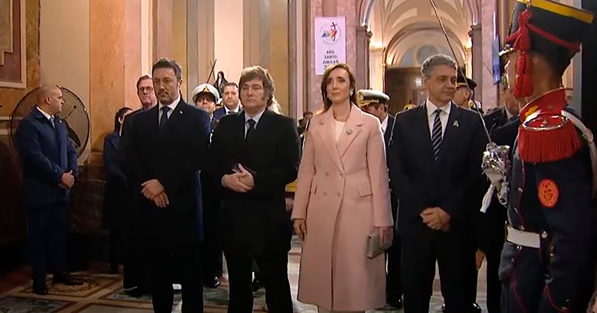 Tedeum del 25 de Mayo: la tensión política entre Javier Milei, Victoria Villarruel y Jorge Macri en la Catedral Metropolitana