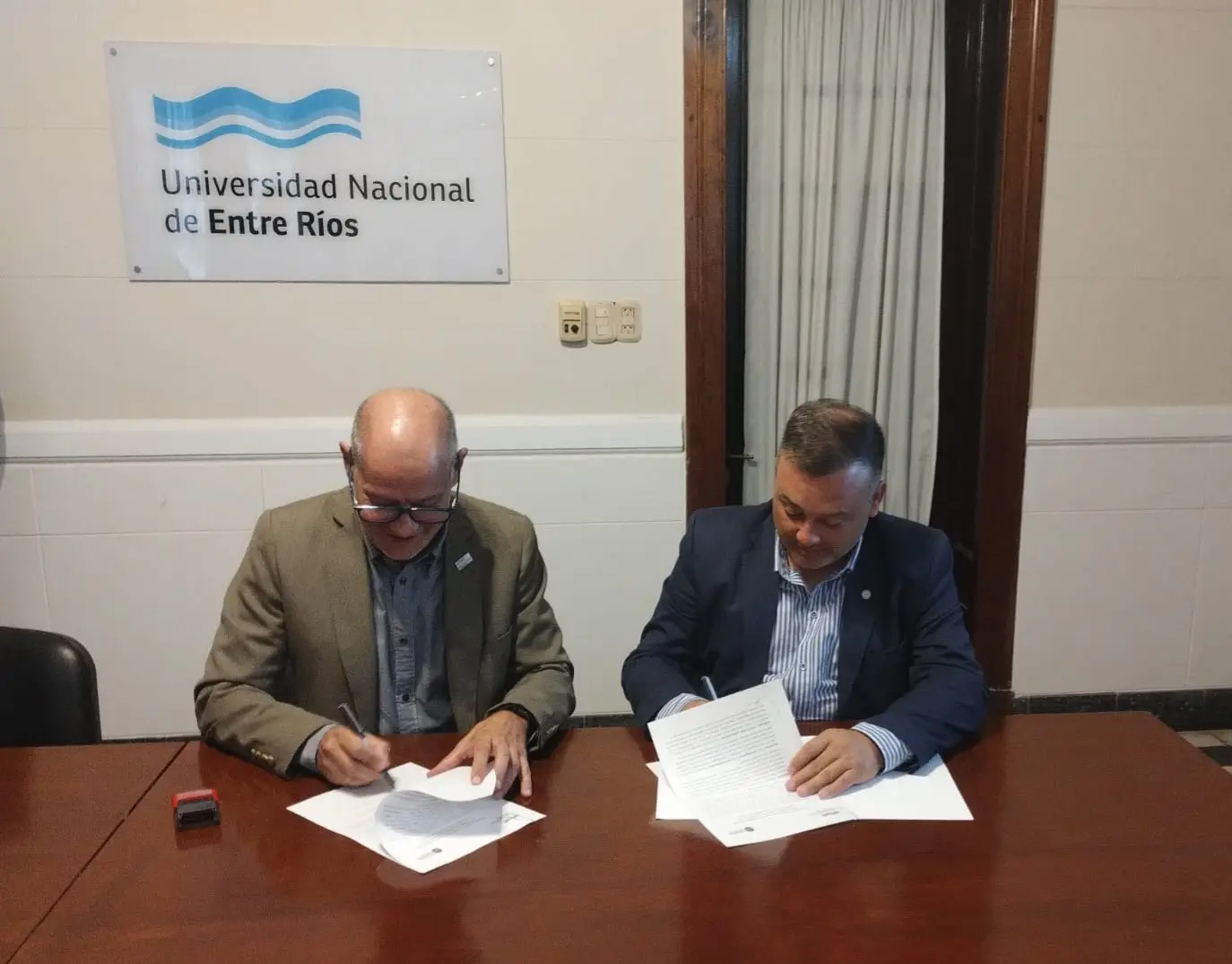 El Intendente Mesquida firmó un convenio de Cooperación Recíproca con la UNER