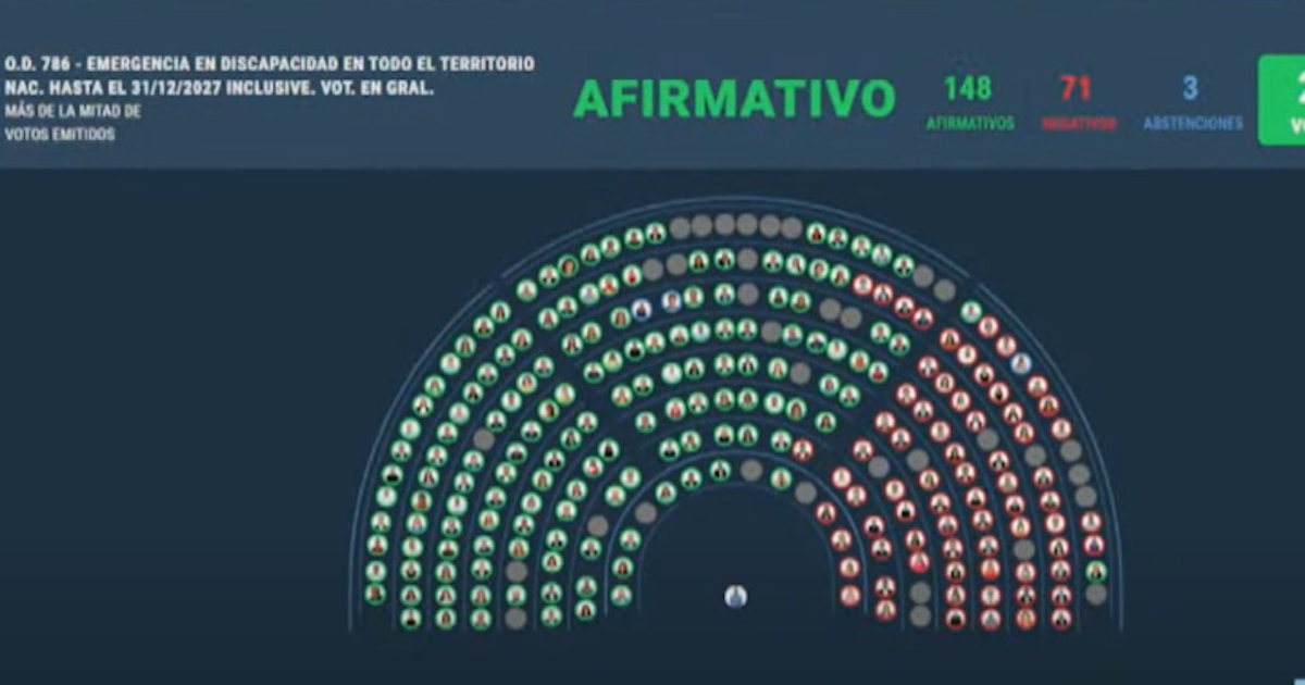 Cámara de Diputados aprueba ley de EMERGENCIA en discapacidad con 143 votos a favor, ahora pasa al Senado.