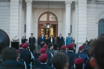Día de la Bandera: Aluani encabezó el acto y los mensajes de dirigentes entrerrianos