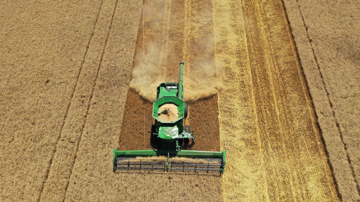 Precios de las cosechadoras disminuyen un 14% afectando el mercado agrícola.