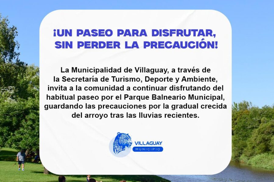 Un paseo para disfrutar, sin perder la precaución