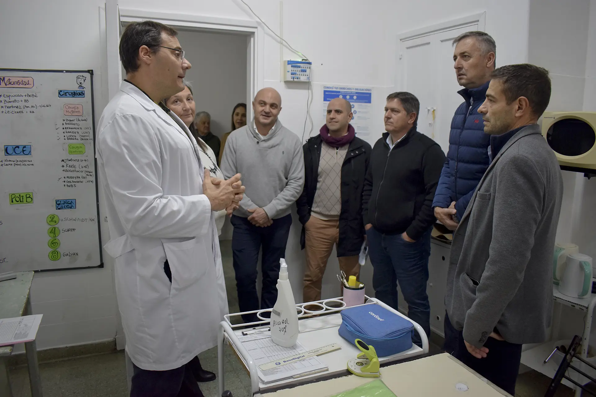Hein y Blanzaco recorrieron centros de salud en Basavilbaso