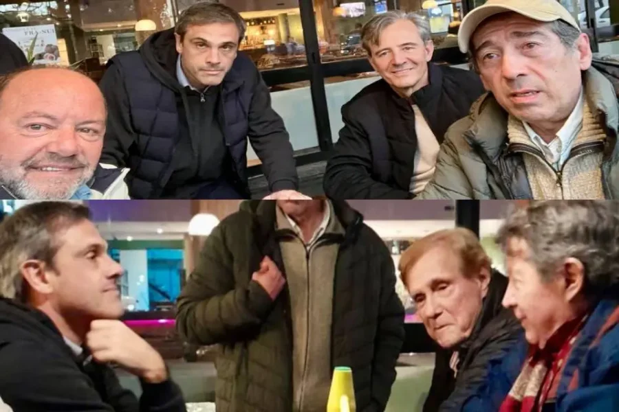 El álbum de fotos de Bahl y Michel con dirigentes en Concordia