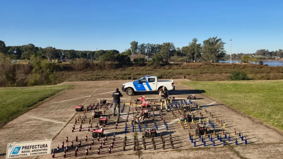 Concordia: incautan bebidas alcohólicas destinadas a ser ingresadas ilegalmente en Uruguay