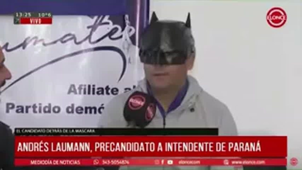 El Batman que se apunta para diputado en las próximas elecciones