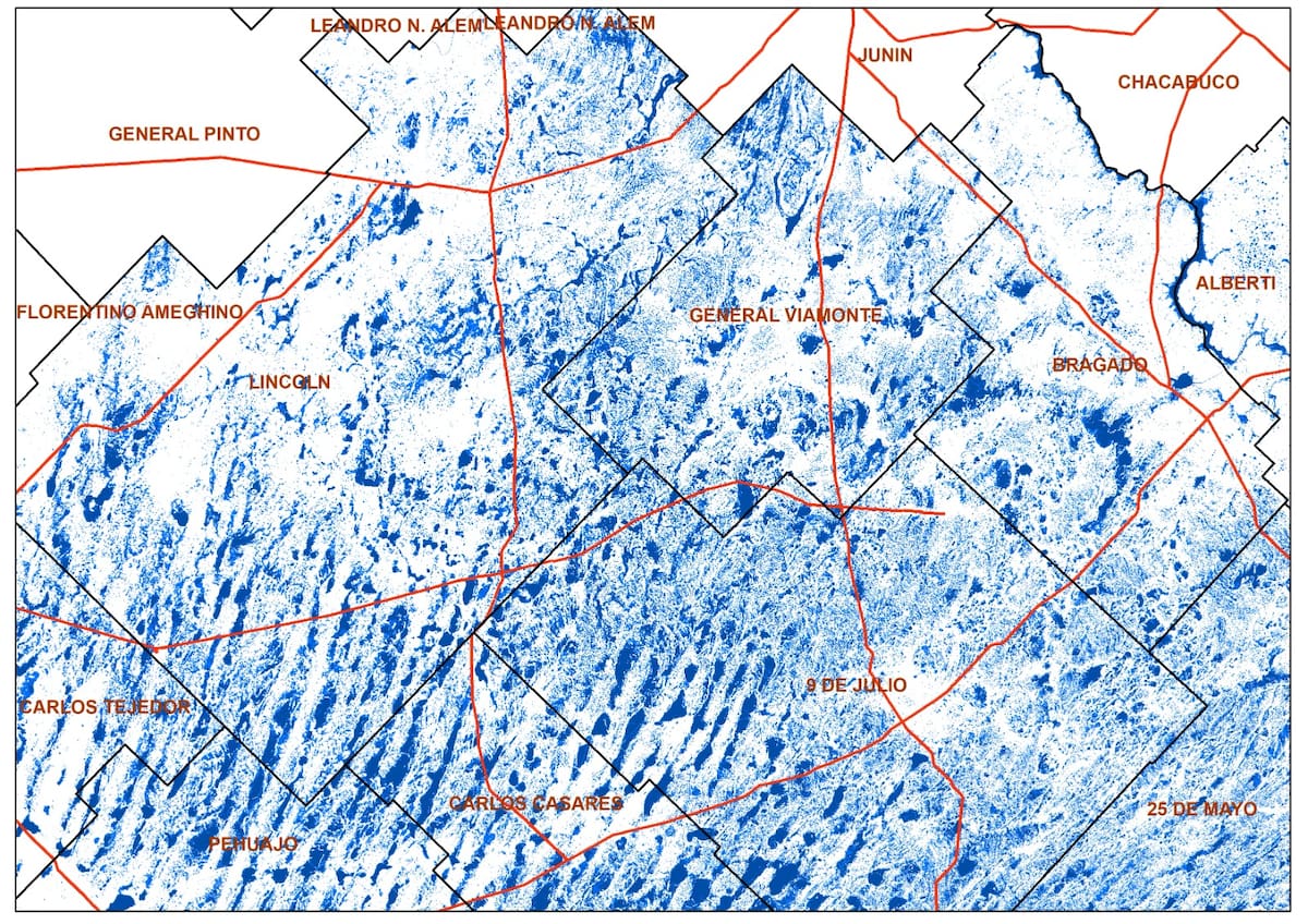 Descubren más de un millón de hectáreas inundadas en Buenos Aires, un problema ambiental preocupante