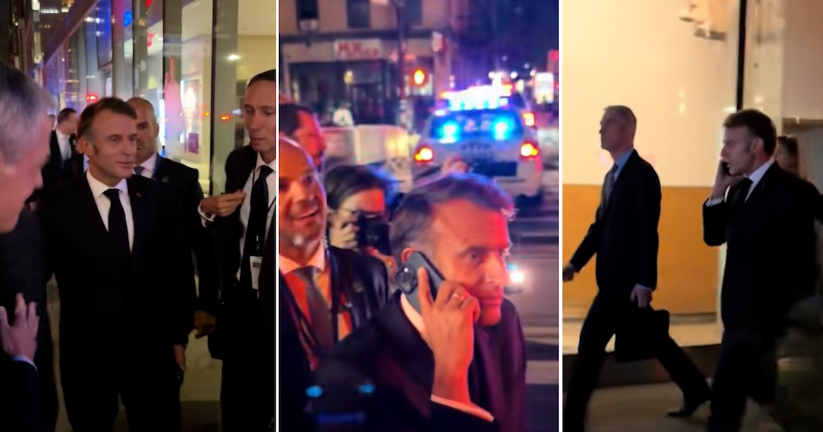 Macron culpa a Trump del caos en Nueva York mientras realiza un insólito llamado desde la calle