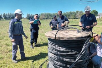 Materiales de Enersa encontrados en loteo cercano a otro con denuncias por robo