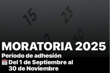 Nueva moratoria 2025 para regularizar las tasas
