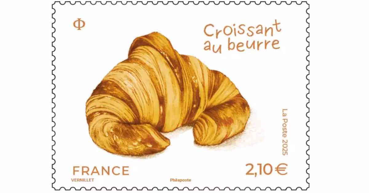 Francia despliega diplomacia cultural: estampilla con olor a croissant seduce a filatelistas y coleccionistas