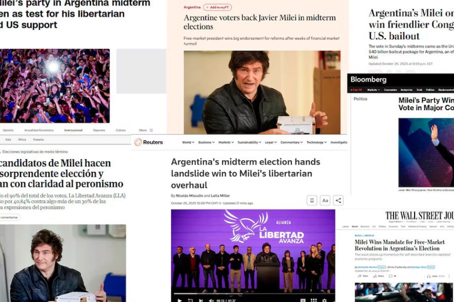Medios del mundo destacan la victoria del gobierno de Javier Milei en las elecciones legislativas