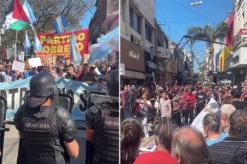 Crece el malestar en las calles y esta vez Milei tuvo que cancelara su caminata en Santa Fe