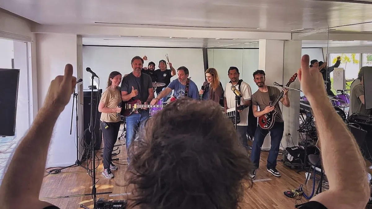 Javier Milei ensayó junto a Lilia Lemoine y su banda antes de la presentación del nuevo libro en el Movistar Arena