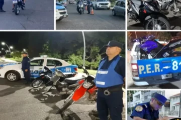 Policía retuvo 120 motos en Paraná en operativo de seguridad vial que inspeccionó 145 vehículos