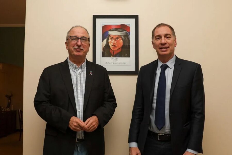 Hugo Passalacqua recibió a Diego Santilli en Misiones y reclamó por obra pública y fondos