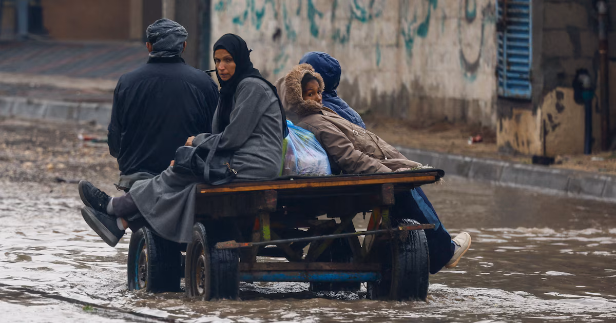 Torrenciales lluvias dejan al menos dos muertos e inundaciones en Gaza e Israel y tensionan la agenda internacional