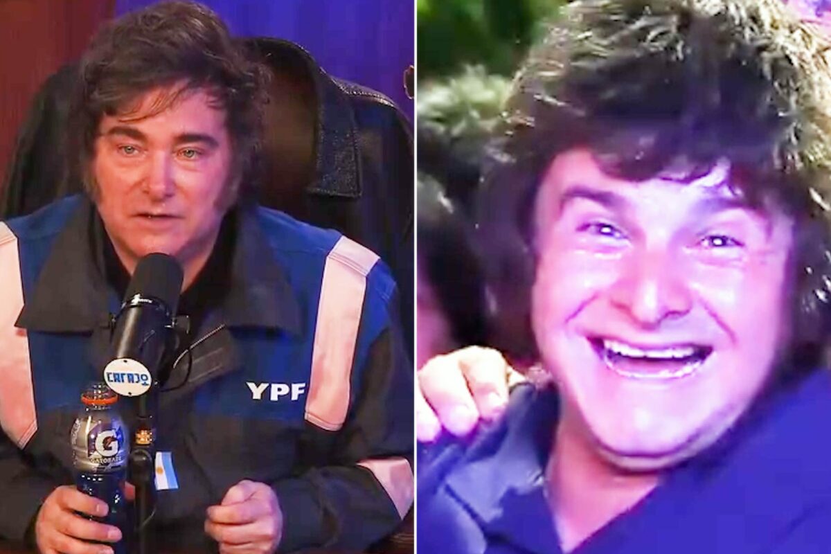 “Se parece a mí”: Javier Milei se sorprendió con el entrerriano  y le regaló un mameluco de YPF