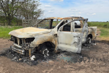 Productor secuestrado: le robaron $3 millones e incendiaron su camioneta