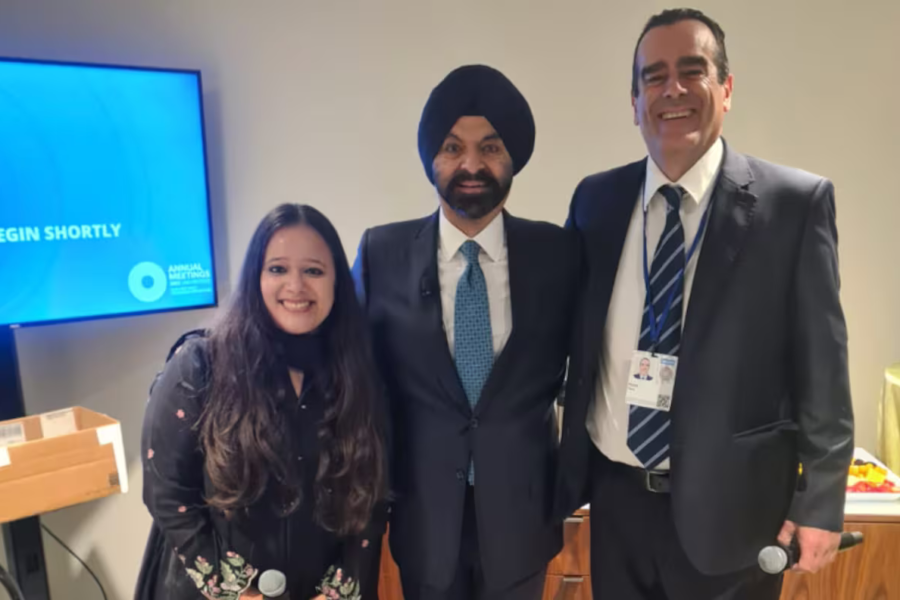 El productor argentino conmovió al presidente del Banco Mundial con un emotivo mensaje