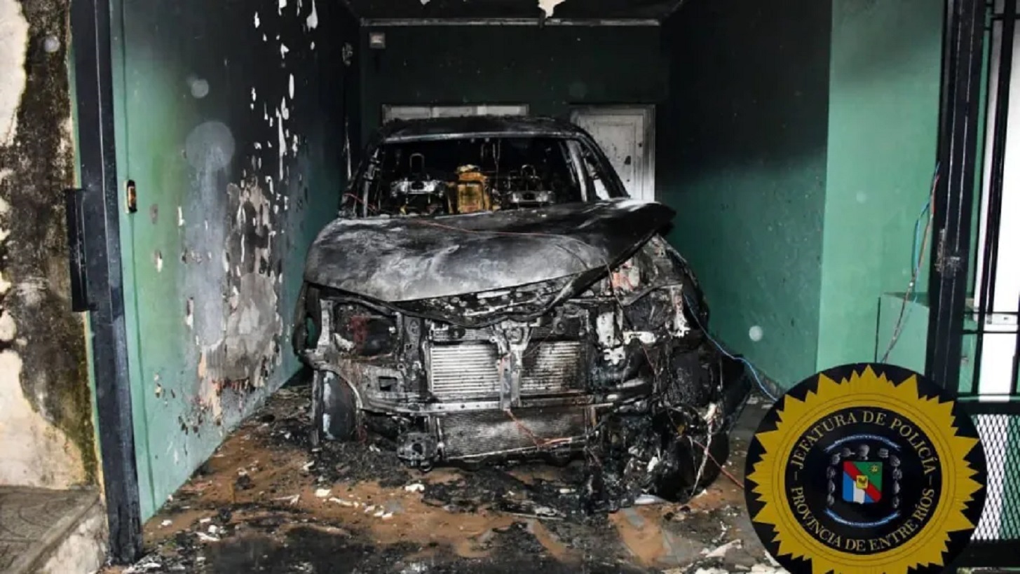 Incendio del vehículo del hijo de un diputado provincial