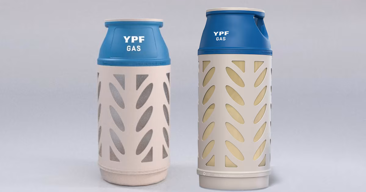 YPF lanzó prueba piloto de garrafas plásticas 65% más livianas y reciclables para uso hogareño