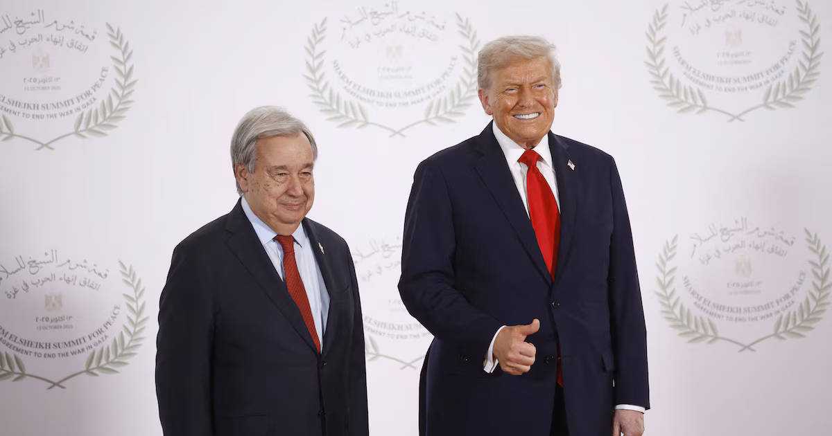 Guterres califica de ‘paso importante’ el lanzamiento de la segunda fase del plan de paz de Donald Trump para Gaza