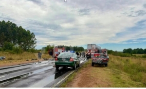 Dos muertos en un choque sobre la ruta 136 reavivan el reclamo por obras en el corredor internacional a Uruguay