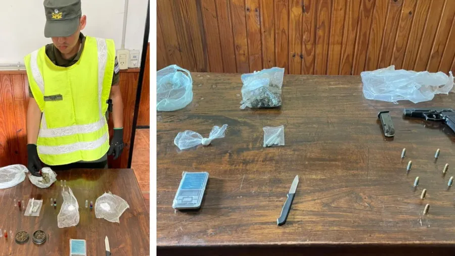 Drogas y arma en micro de La Butteler en Gualeguaychú: 15 balas y sin imputados