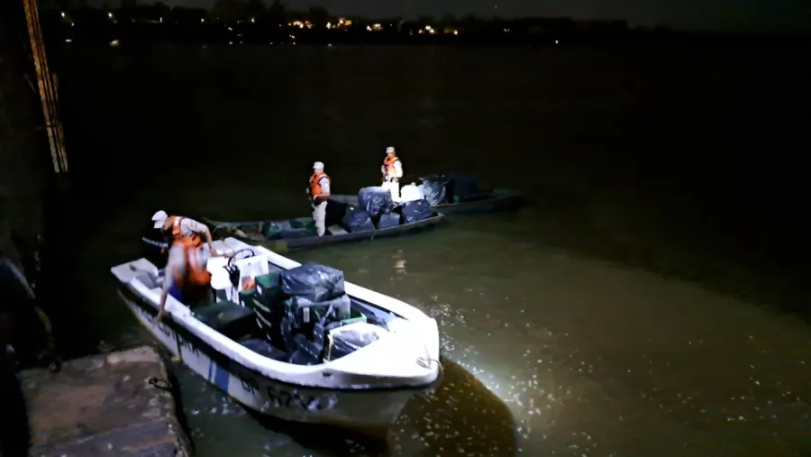 En un año, secuestraron más de 100.000 atados de cigarrillos en ríos entrerrianos