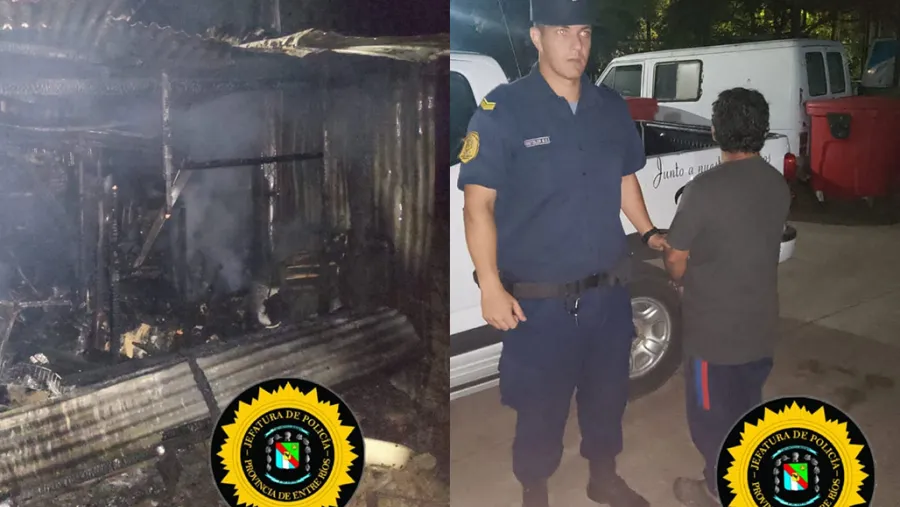 Incendio en Caseros: detenido por incendio y amenazas en un caso de violencia de género