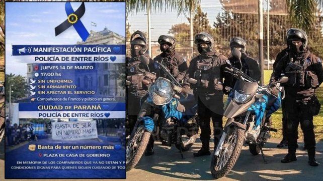 Policías anunciaron una manifestación pacífica para marzo