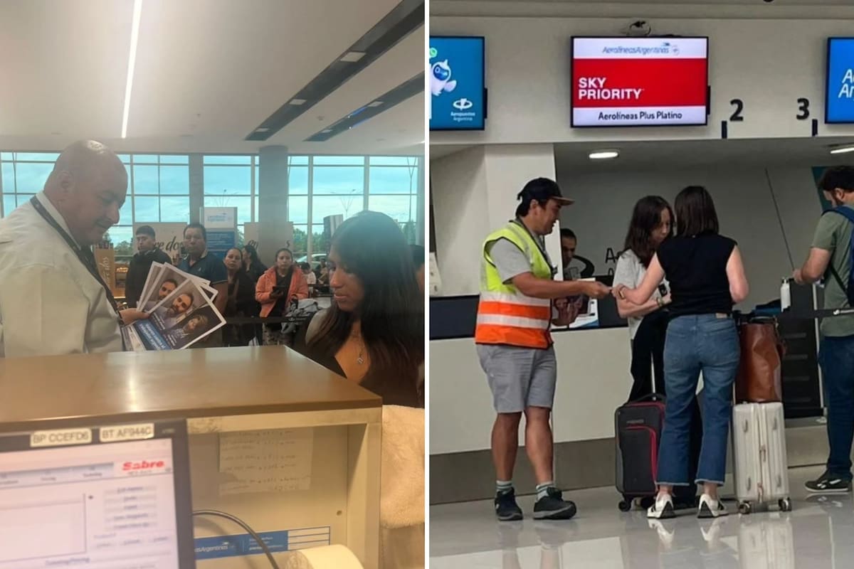 Polémica campaña. Un gremio lanzó una acción en los aeropuertos del país contra los senadores que apoyaron la reforma laboral