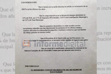 El único intendente Pro tuvo que bajar la luz en Entre Ríos