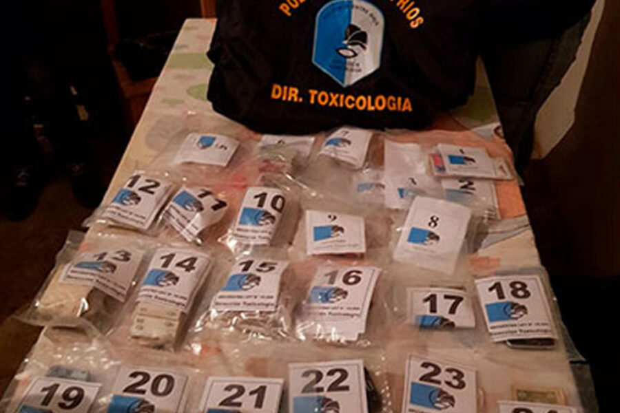 Secuestraron droga con la marca de un pescado como la de Celis