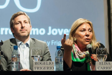 Carrió dice que Frigerio quiere ser presidente