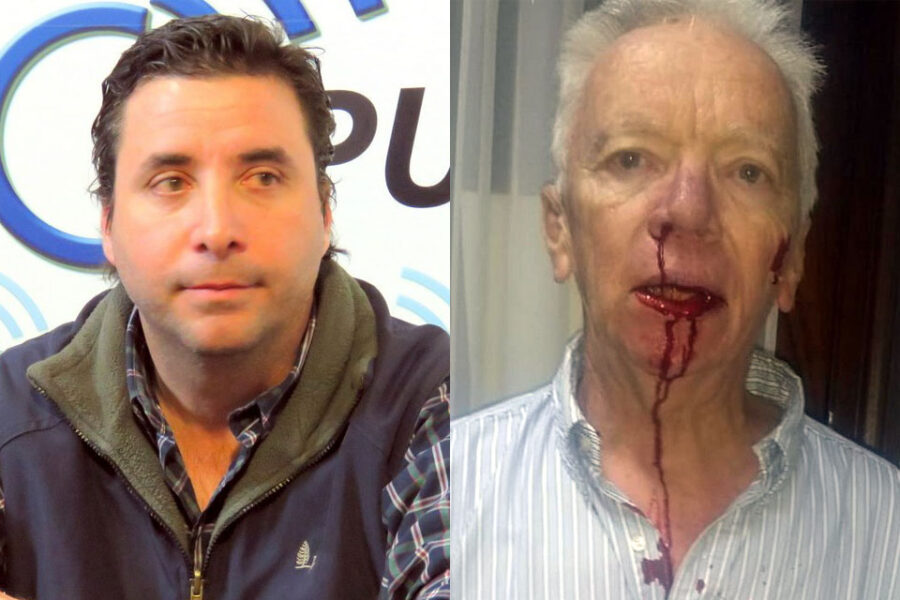 Senador de Cambiemos envuelto en violenta pelea con un afiliado